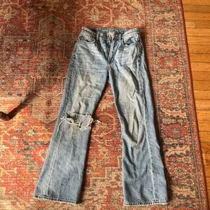 American Eagle Kick Boot/Flared Jeans Size 2 Petite